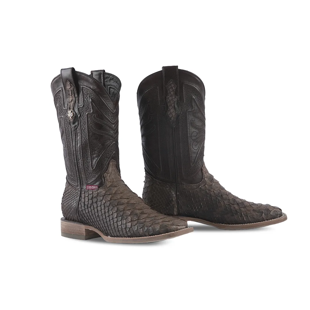 Texas Country Exotic Boot Python Jumbo Savanna PN30