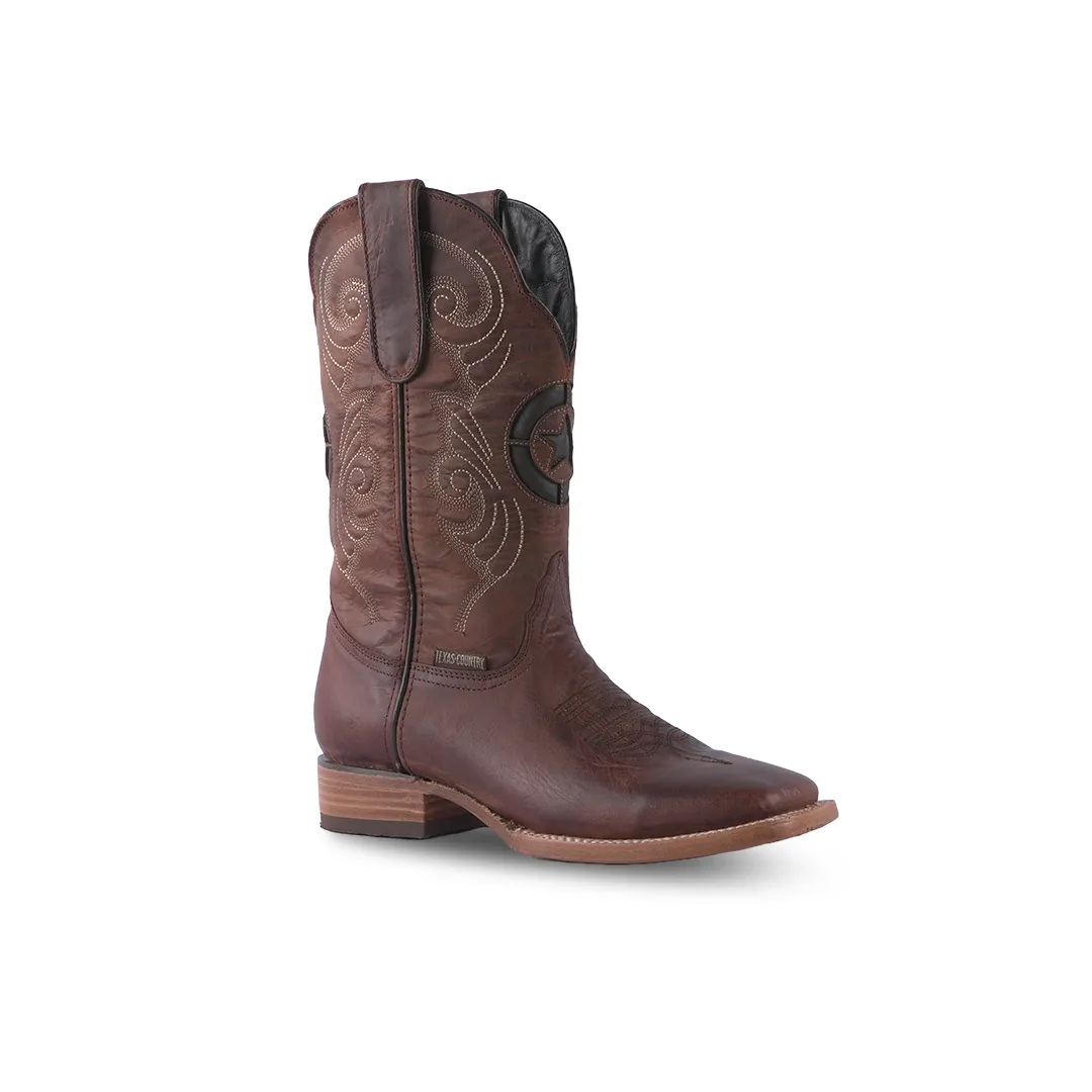 Texas Country Western Boot Fresno Shedron Square Toe E462