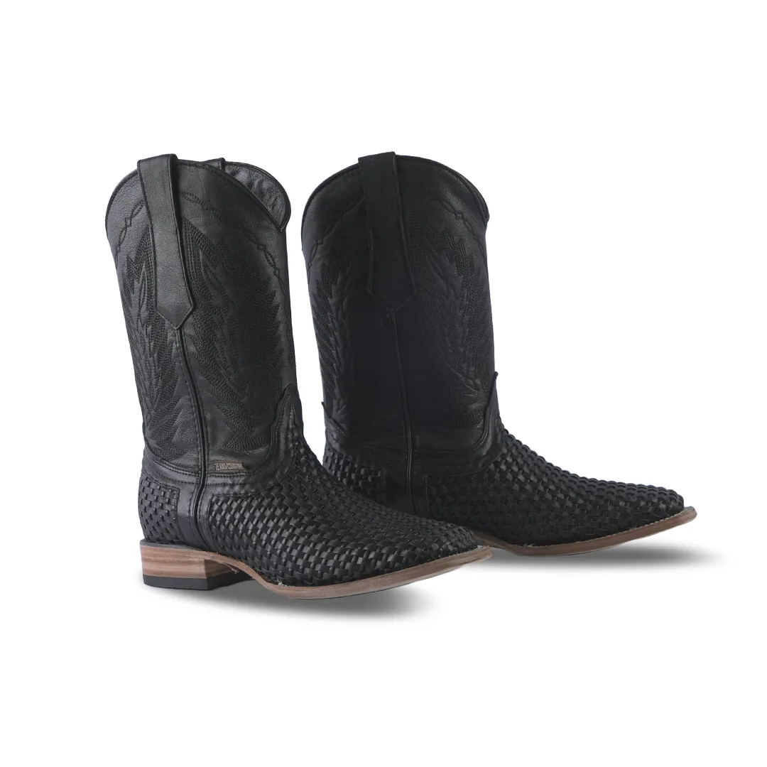 Texas Country Western Boot Mestizo Black E676