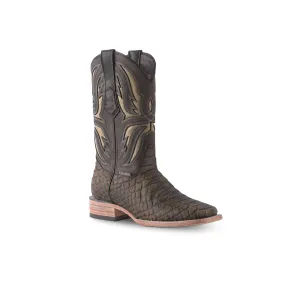 Texas Country Western Boot Python Jumbo Camel Grasso E683