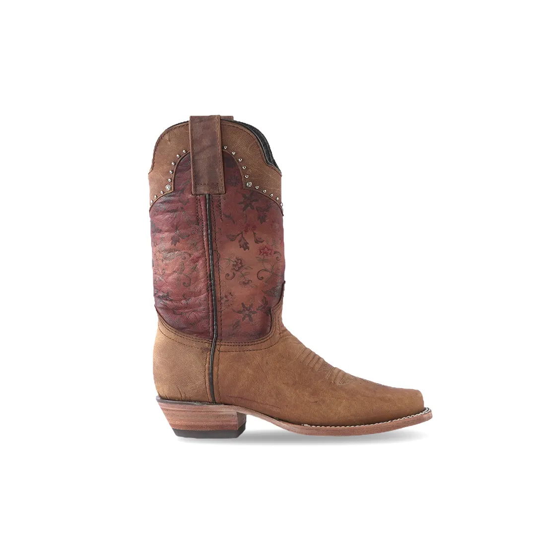 Texas Country Women's Western Boot Matcat Miel Frontier Toe E734