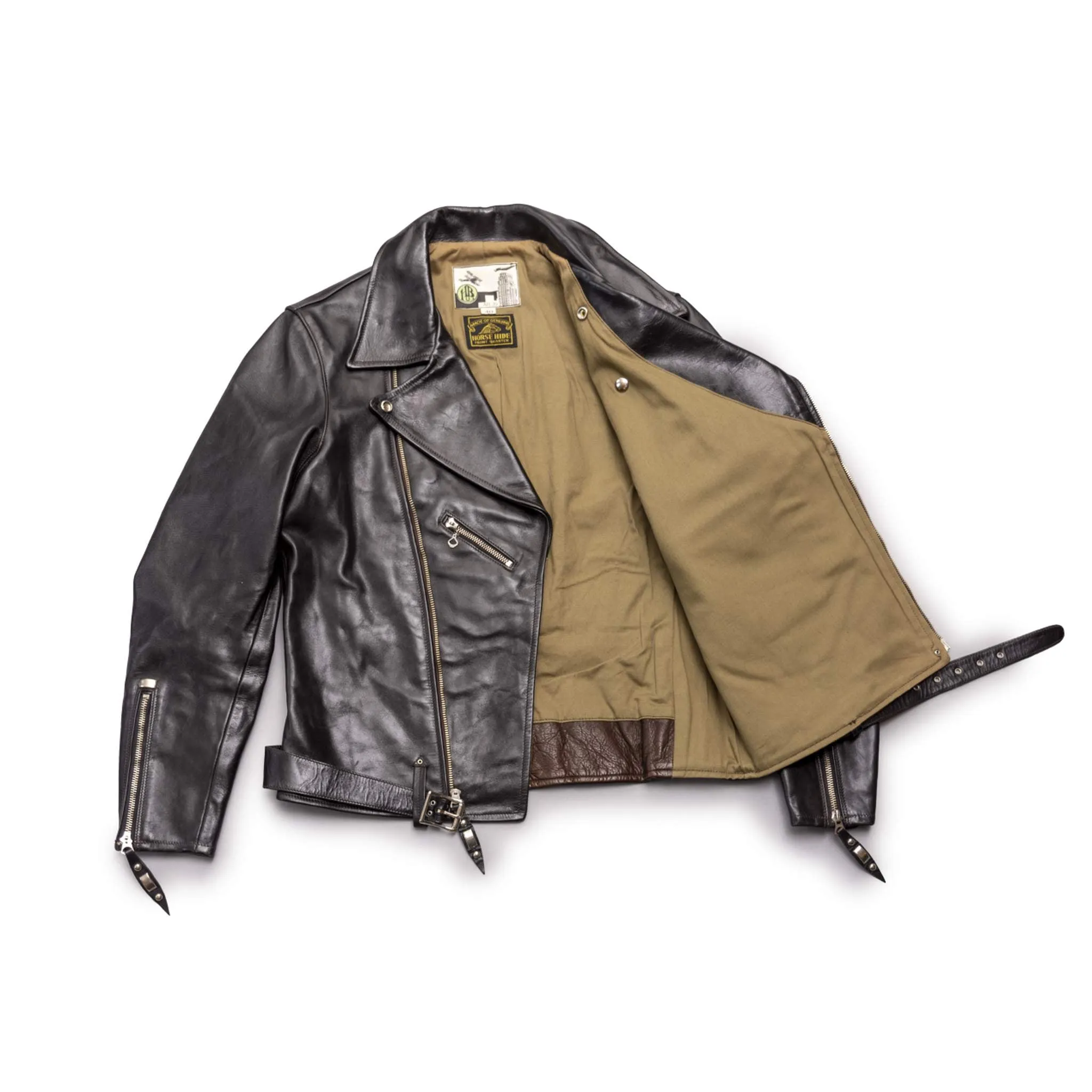 The Avro - Black Shinki Horsehide Pigment Finish