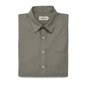 The California in Olive Hemp Poplin