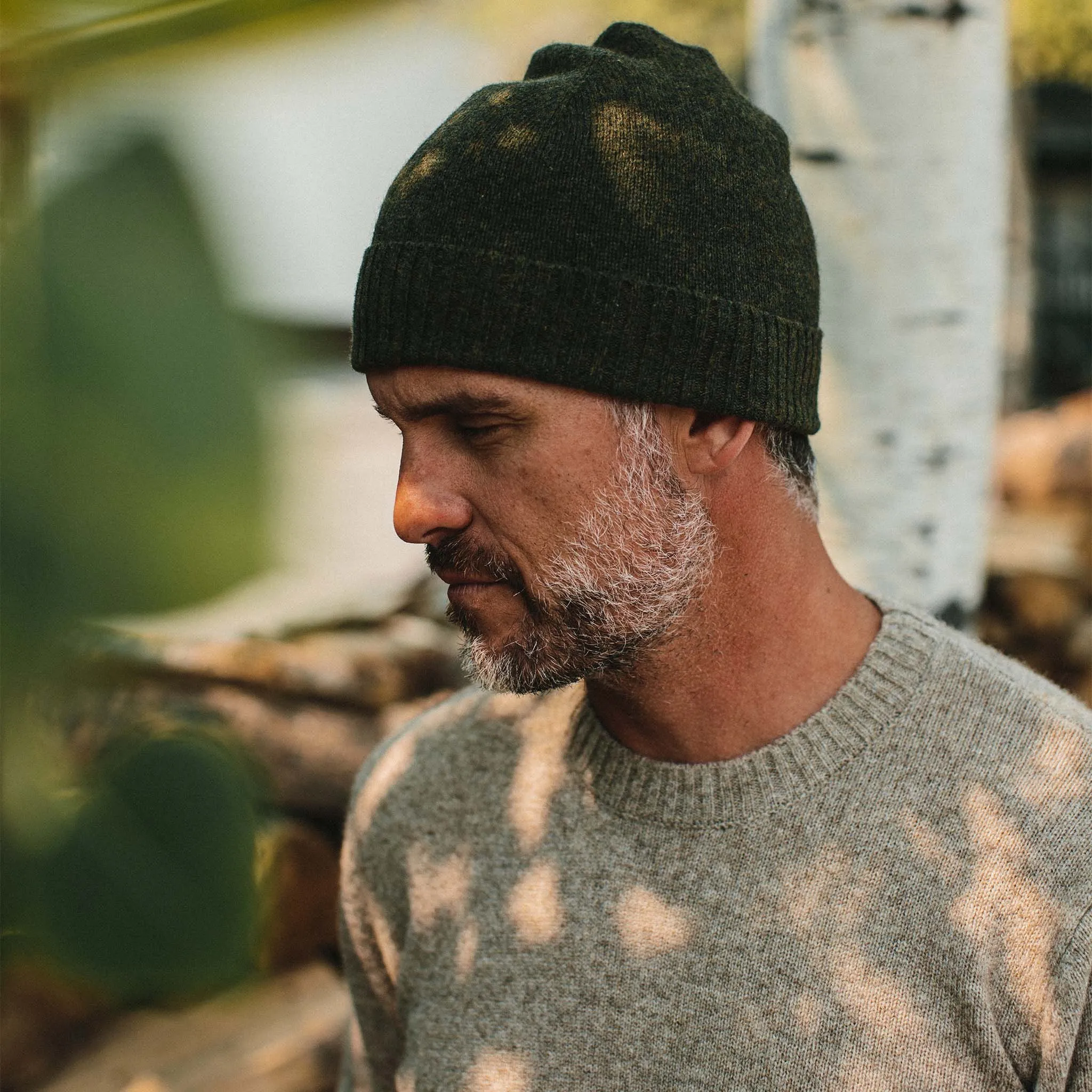 The Lodge Beanie in Heather Forest