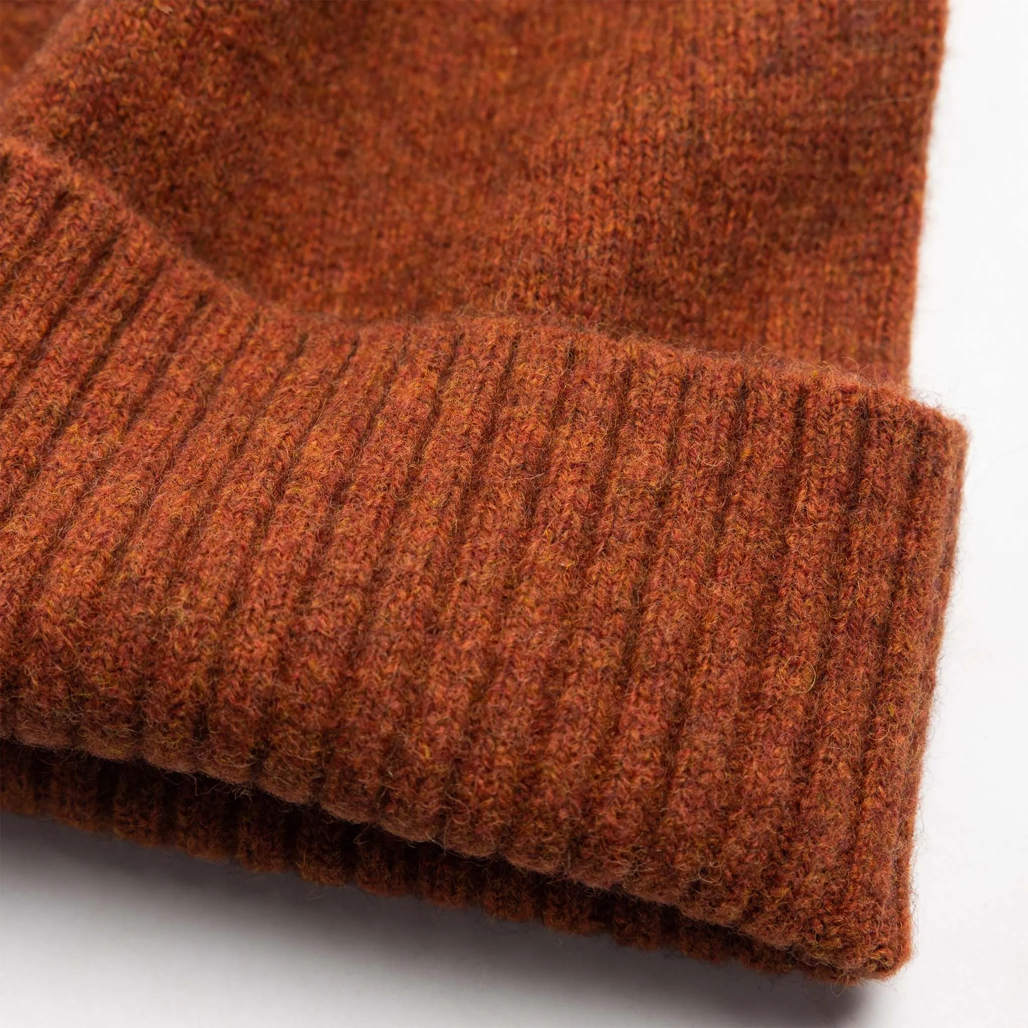 The Lodge Beanie in Rust