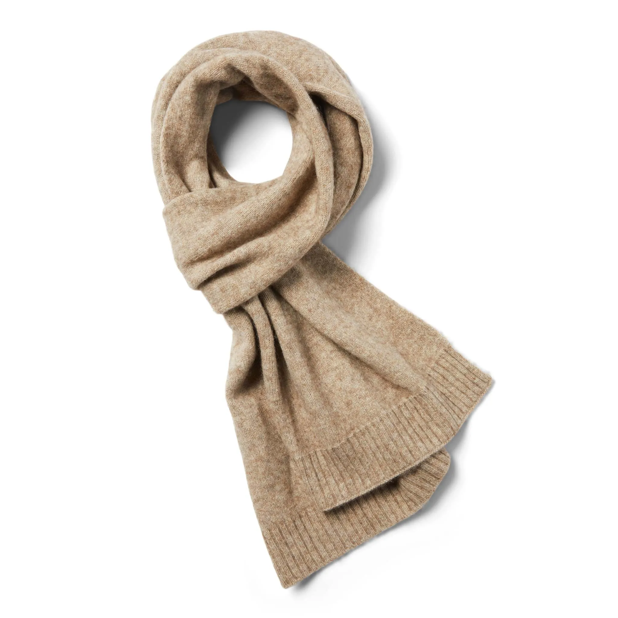 The Lodge Scarf in Heather Oat