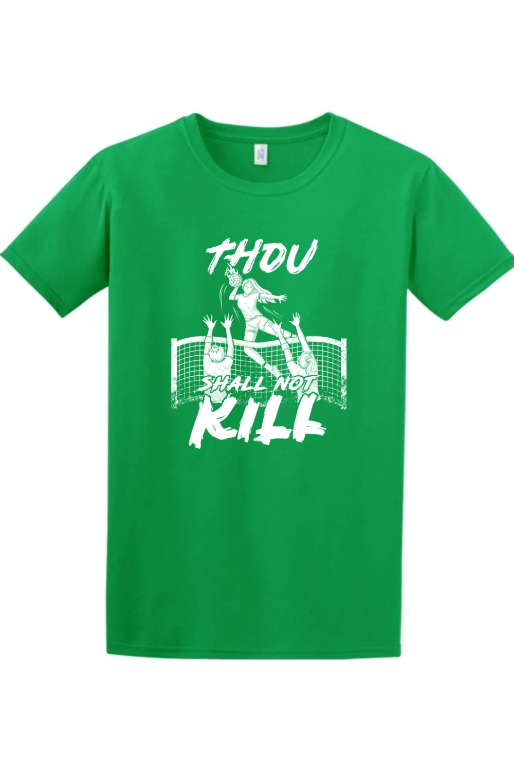 Thou Shall Not Kill - Catholic Volleyball Adult T-Shirt