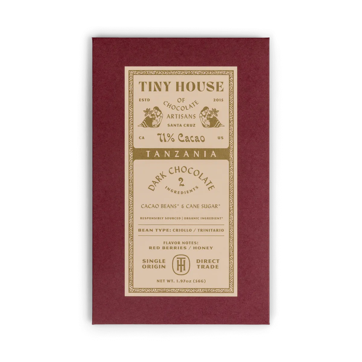 Tiny House Organic Chocolate - Tanzania 71%