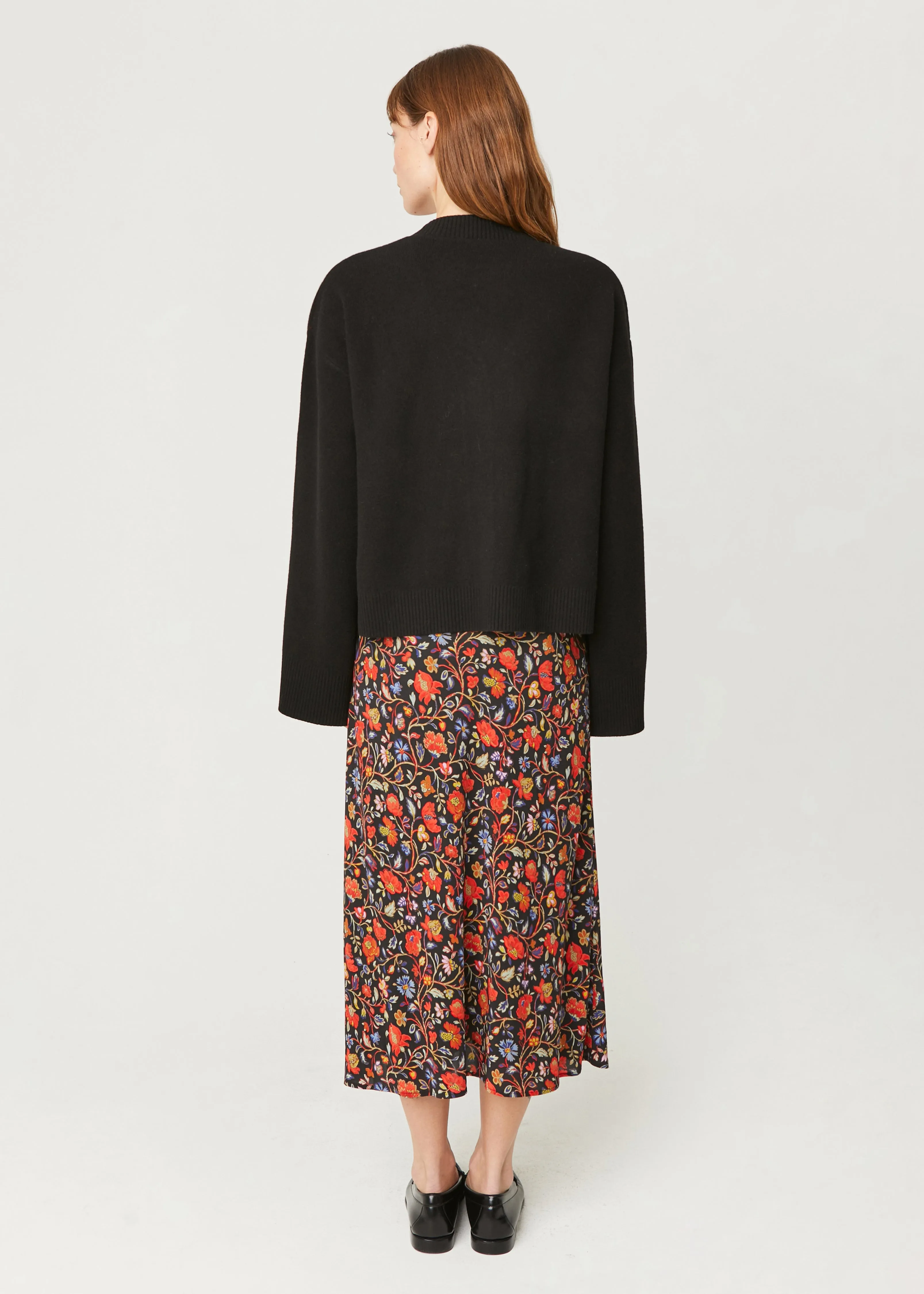 Tommy Skirt | Black Vichy Rose Mini