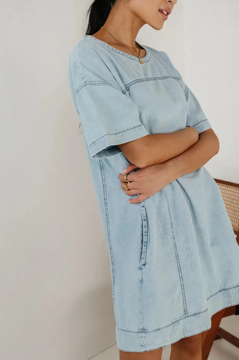 Torrey Denim Mini Dress - FINAL SALE