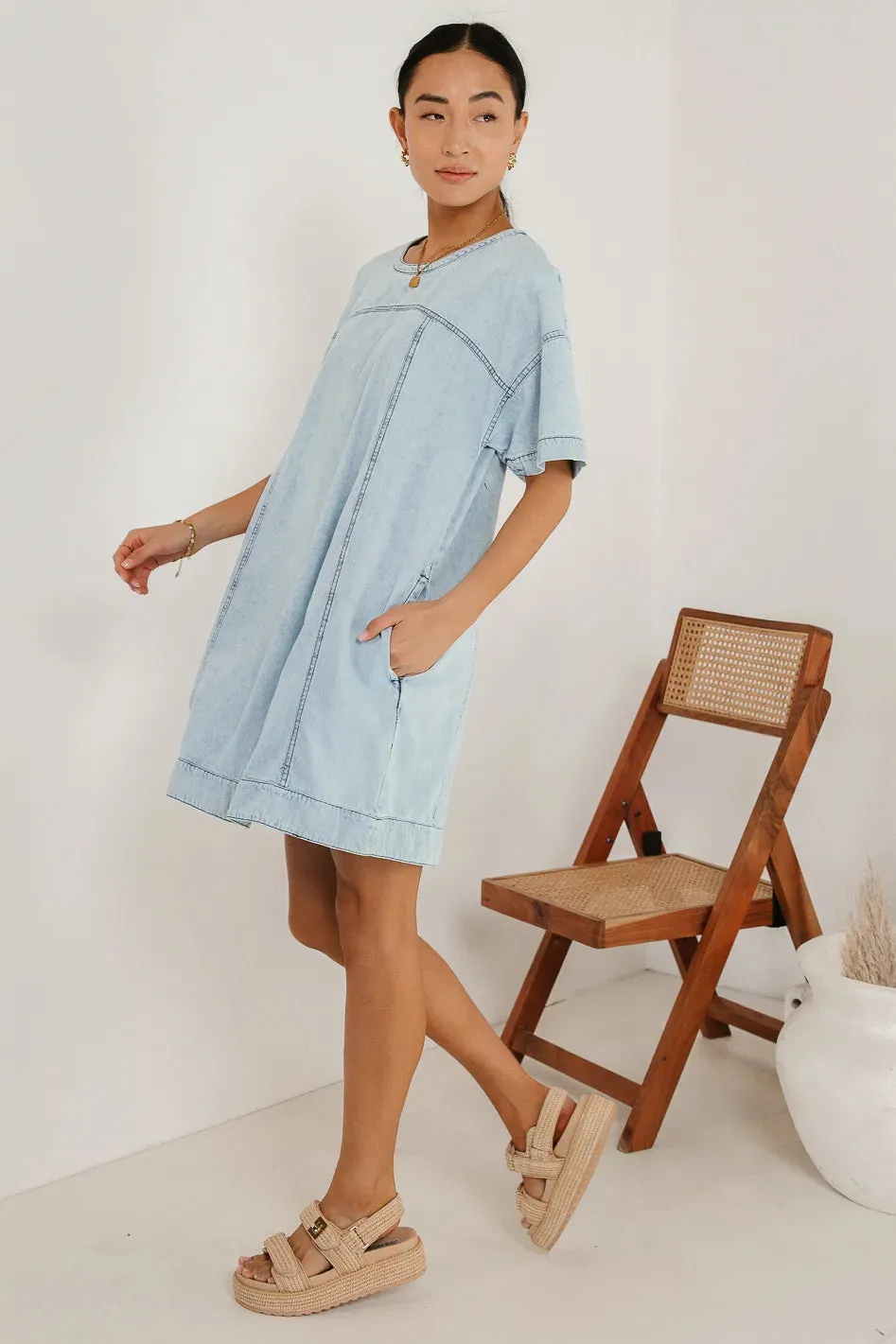 Torrey Denim Mini Dress - FINAL SALE