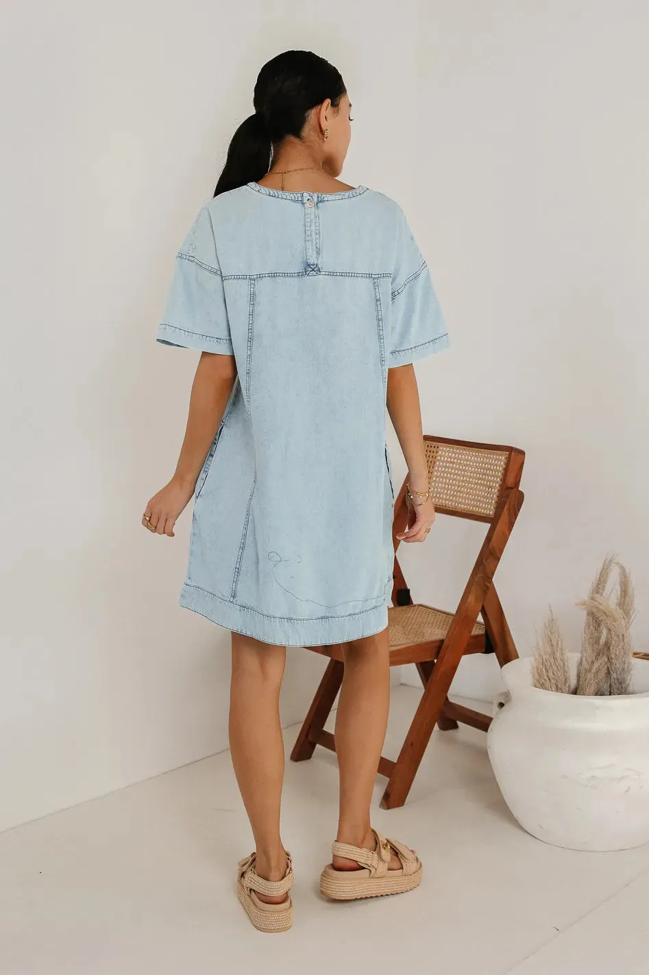 Torrey Denim Mini Dress - FINAL SALE