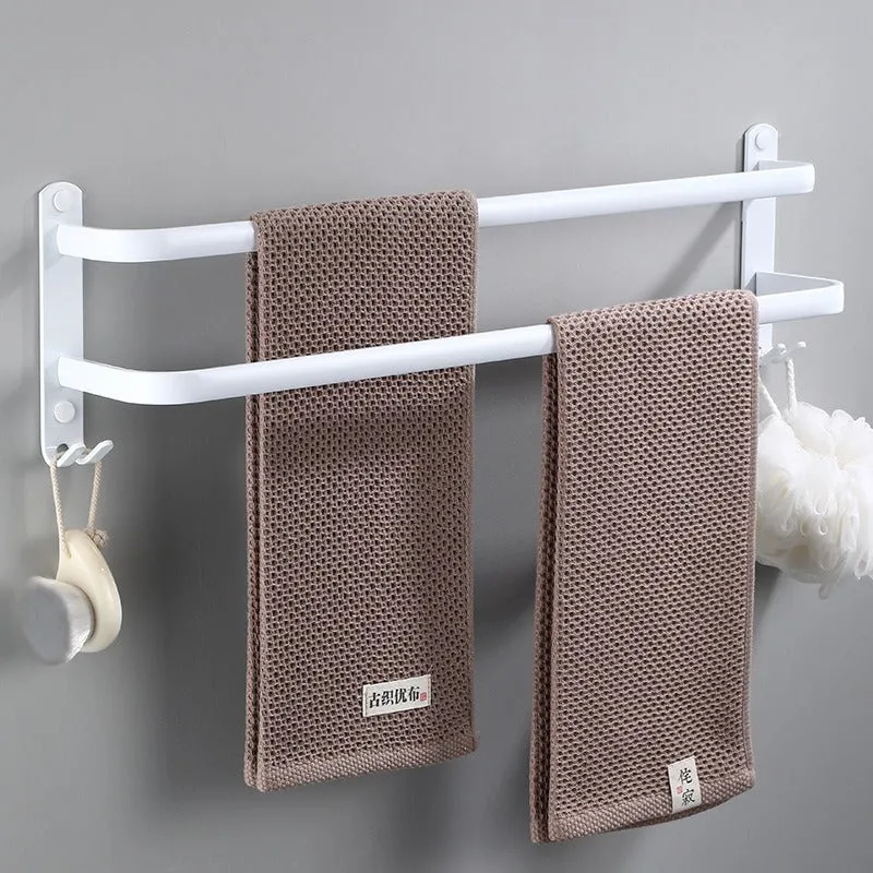 Towel Hanger Wall Mounted Towel Rack Bathroom Space Aluminum Towel Bar