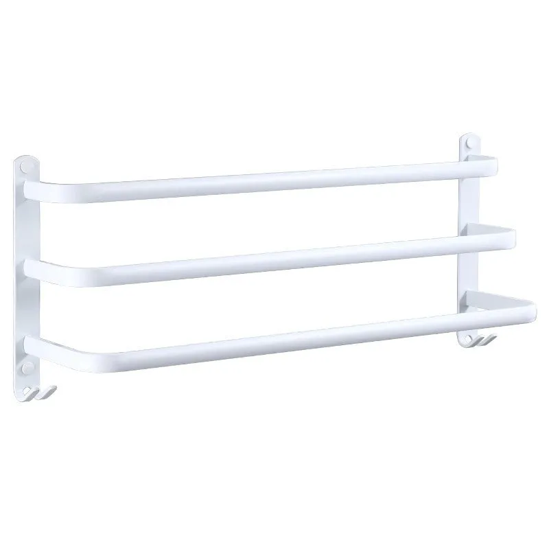 Towel Hanger Wall Mounted Towel Rack Bathroom Space Aluminum Towel Bar