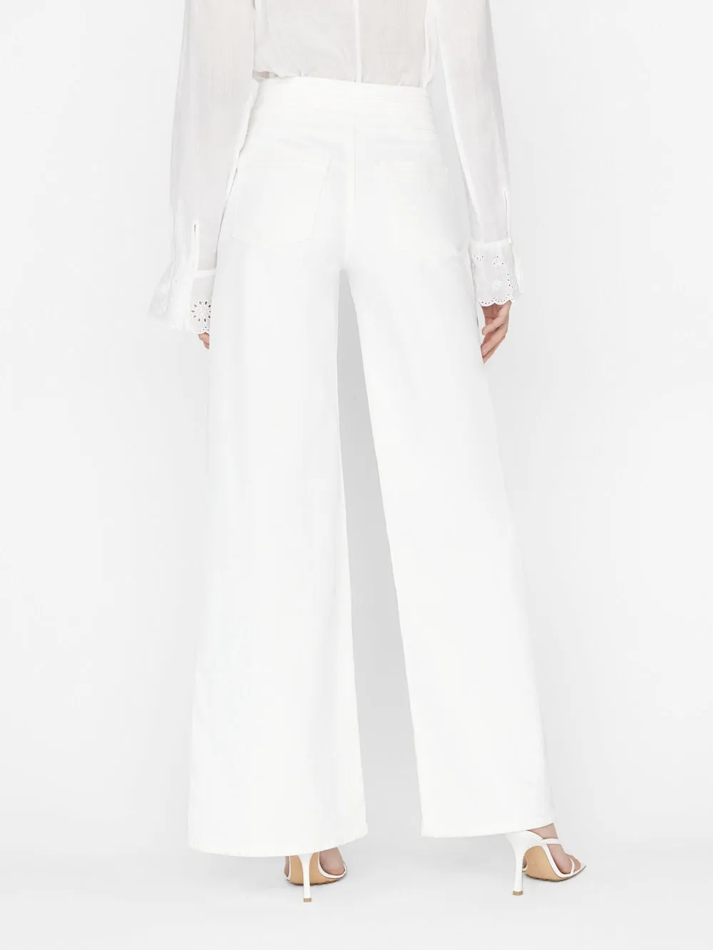 Triple Stitch Wide Leg - Blanc