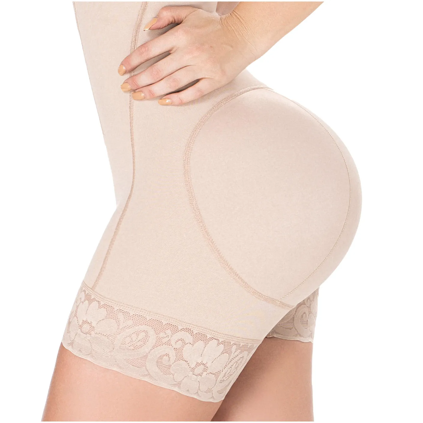 Tummy Tuck Post-Surgery and Daily Use Shapewear with Flat Zipper, Open Bust, & Medium Compression Diane & Geordi 2396