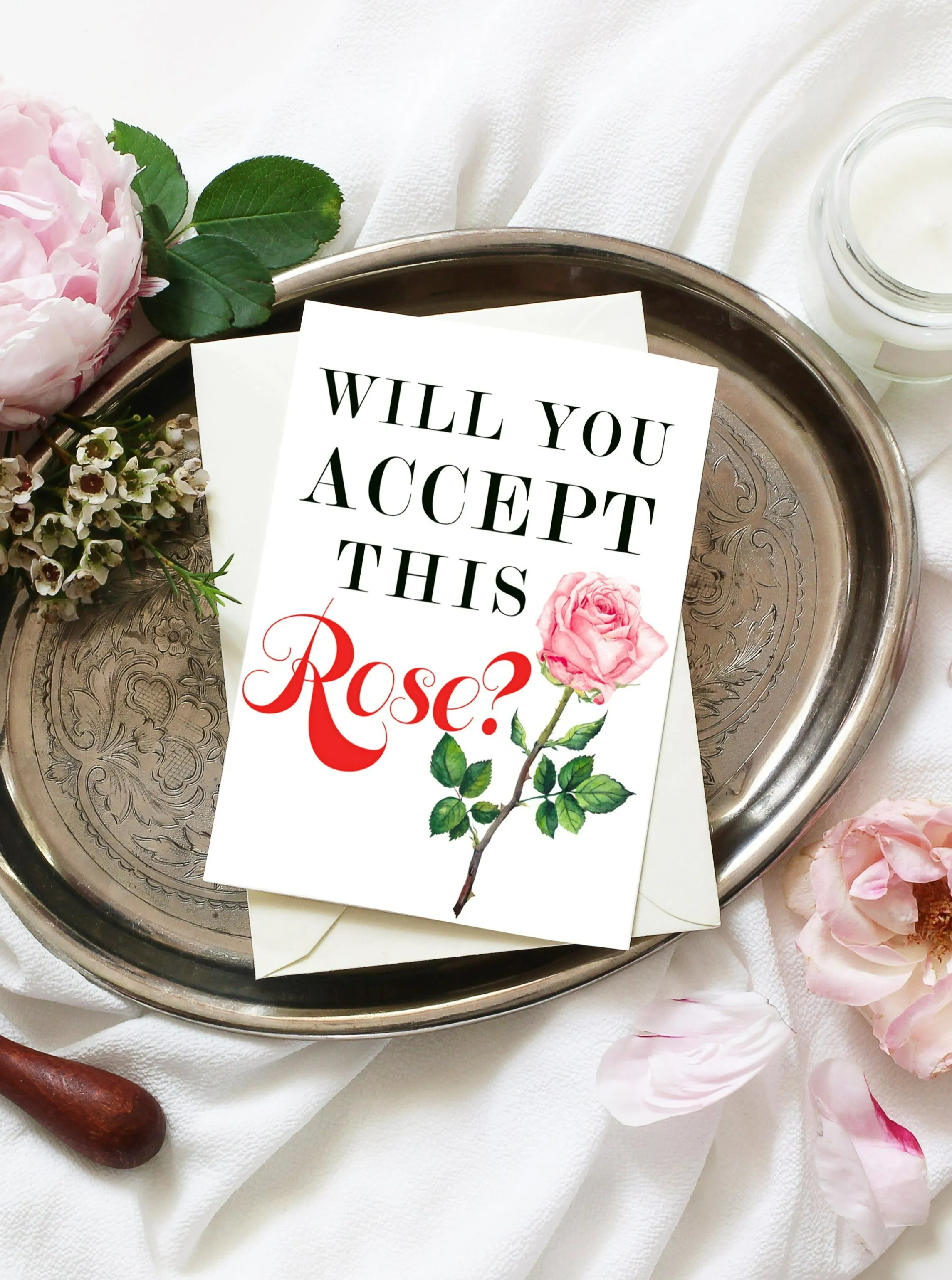 Will You Accept This Rose? Greeting Card