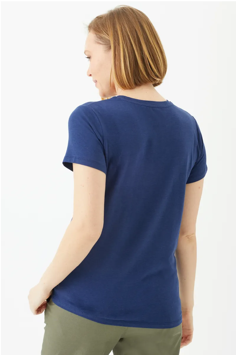 Women's Bamboo Cotton Short-Sleeve Crew Tee-All Sales Final