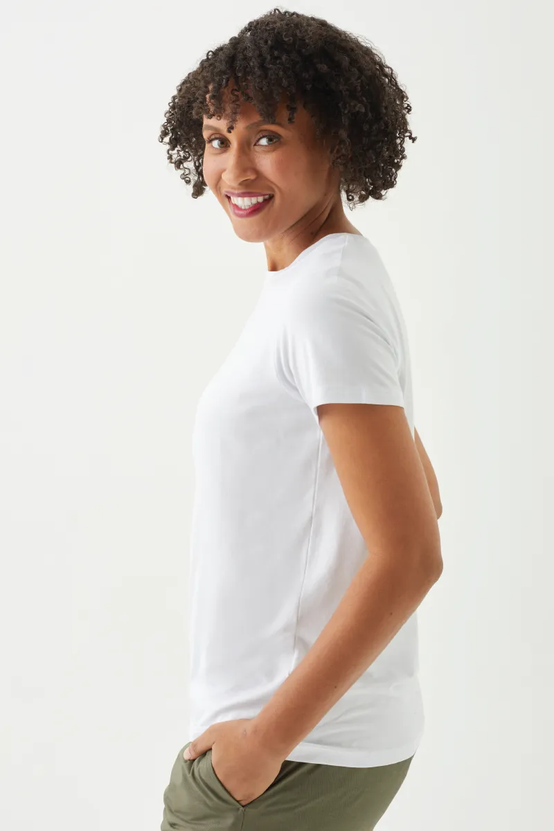 Women's Bamboo Cotton Short-Sleeve Crew Tee-All Sales Final