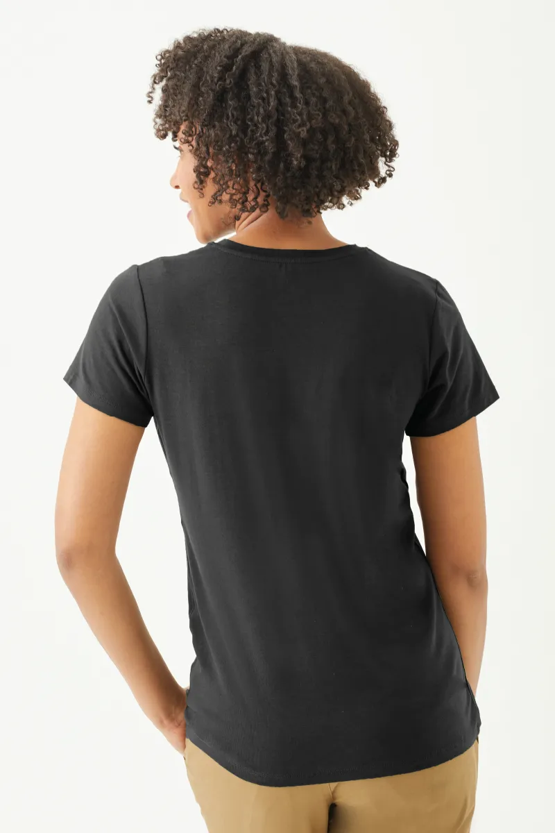 Women's Bamboo Cotton Short-Sleeve Crew Tee-All Sales Final