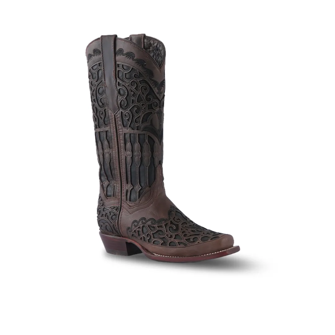 Women's Western Boot Matcat Choco Frontier Toe E748